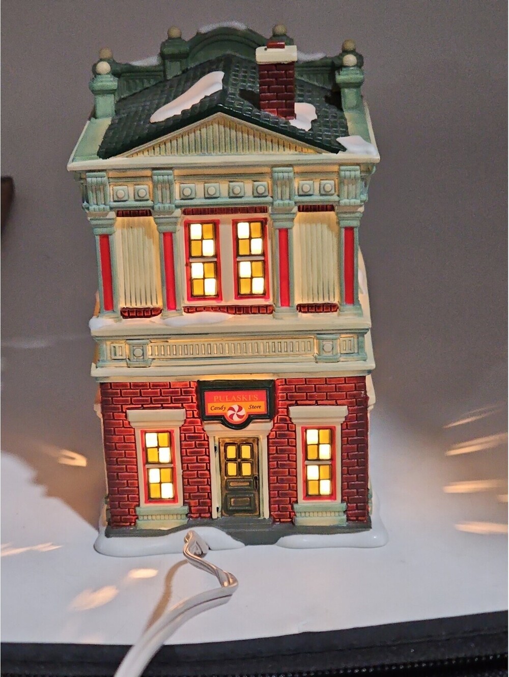 Department 56 A Christmas Story Pulaski's Candy Shop Lights Up W/Box